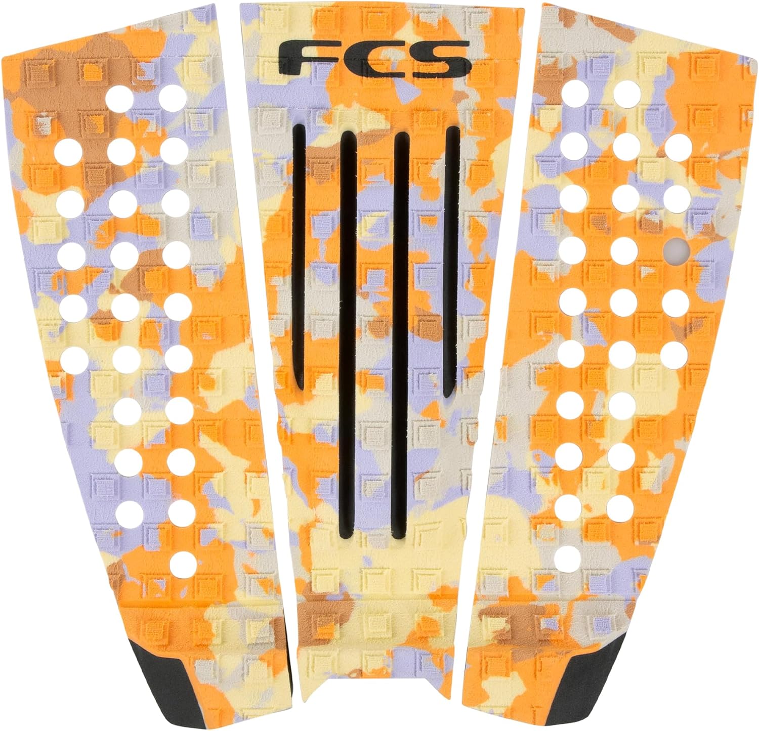 FCS Julian Wilson Athlete Series Surfboard Traction Pad – 3-Piece Grip Deck Pad for Surfing with Kick Tail & Arch Support