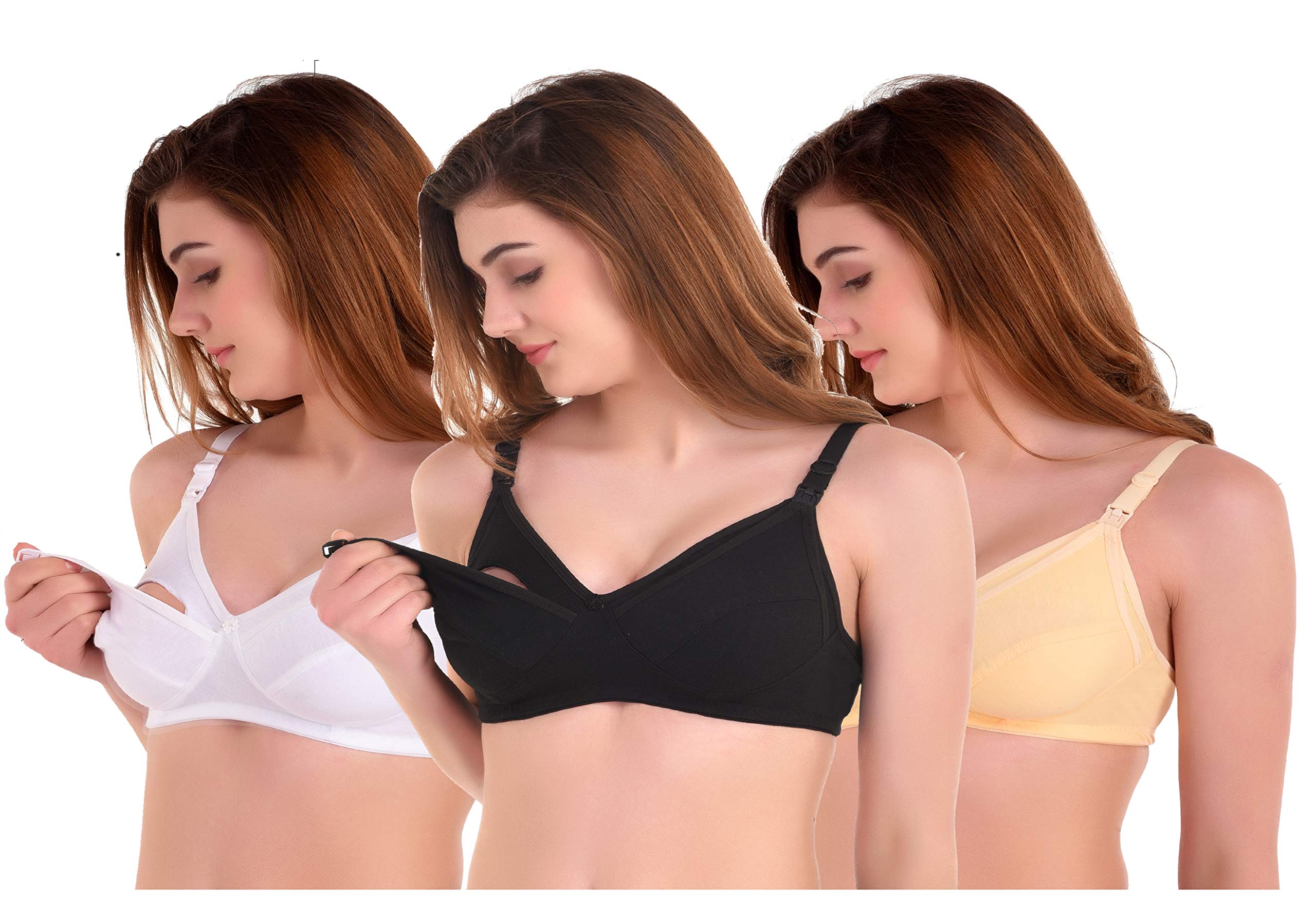 ZaambiaWomen's Maternity Bra-Pack of 3
