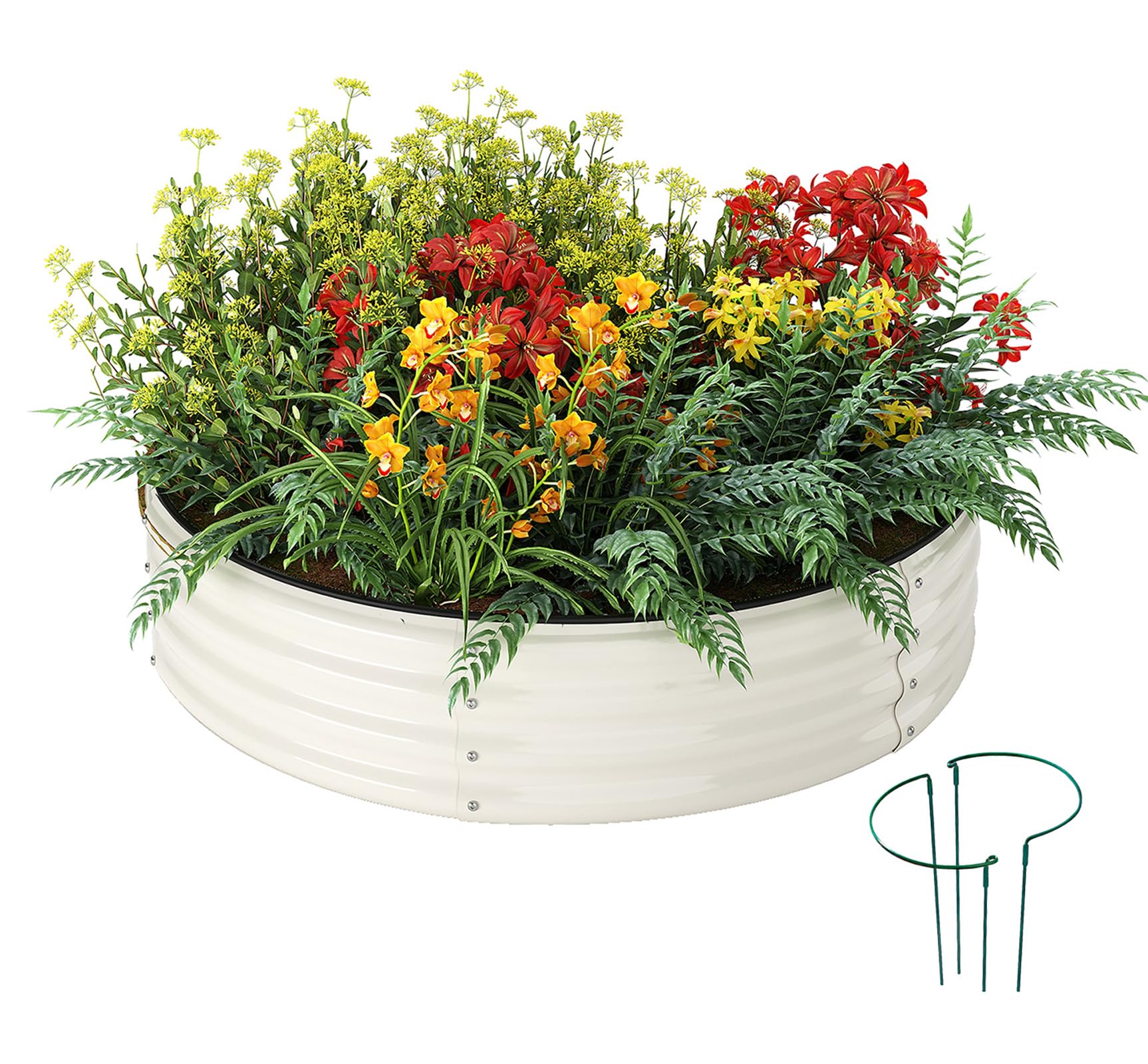 ZFHgarden Galvanized Metal Planter