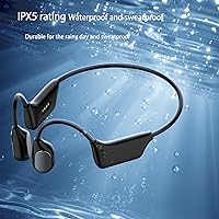 Vista 7 de Auriculares auditivos de conducción ósea, auriculares inalámbricos de oído abierto con micrófono de captación de sonido HD para conversaciones