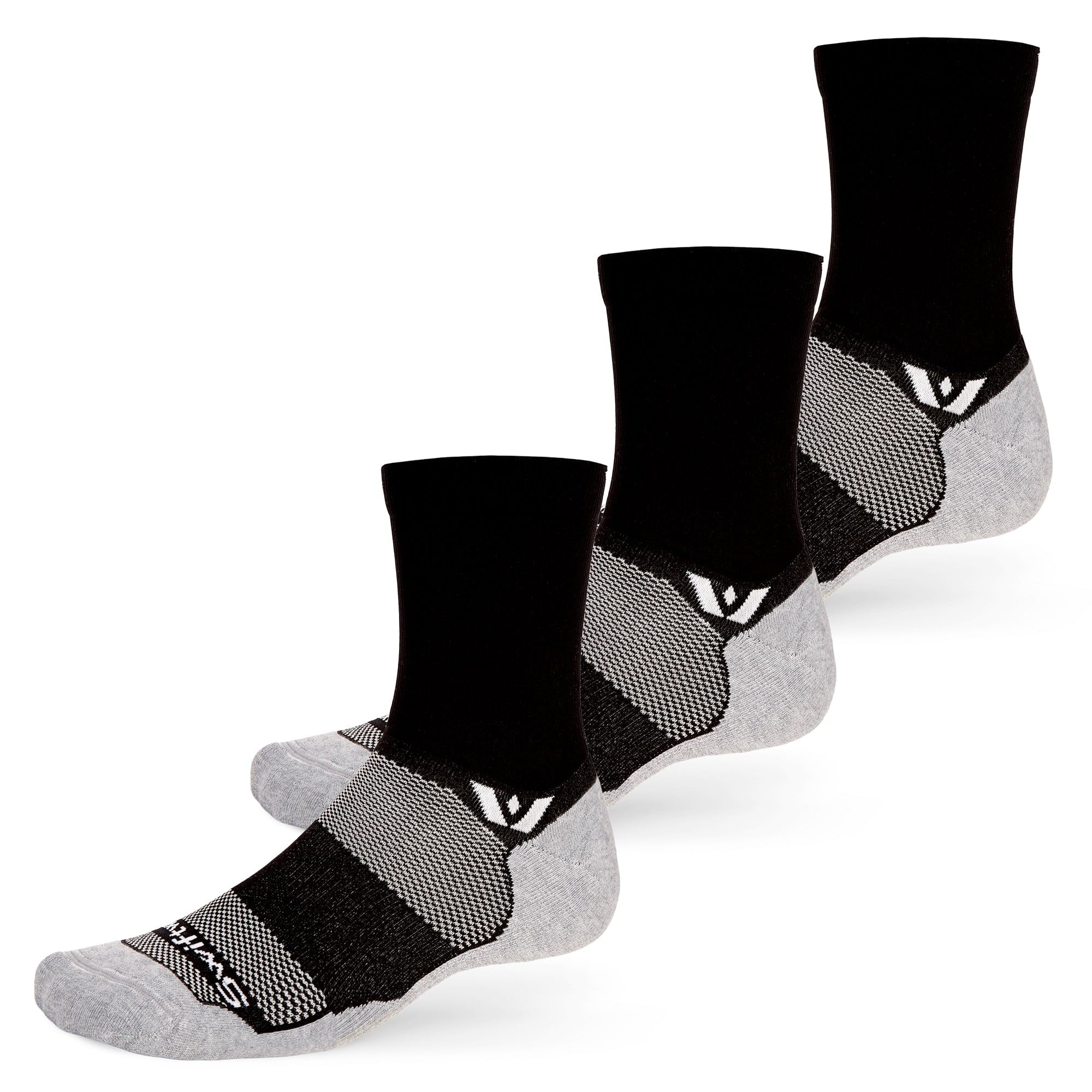 Swiftwick – MAXUS Mid-Crew (1-3 Pairs) Golf & Running Socks, Maximum Cushion, Mens & Womens