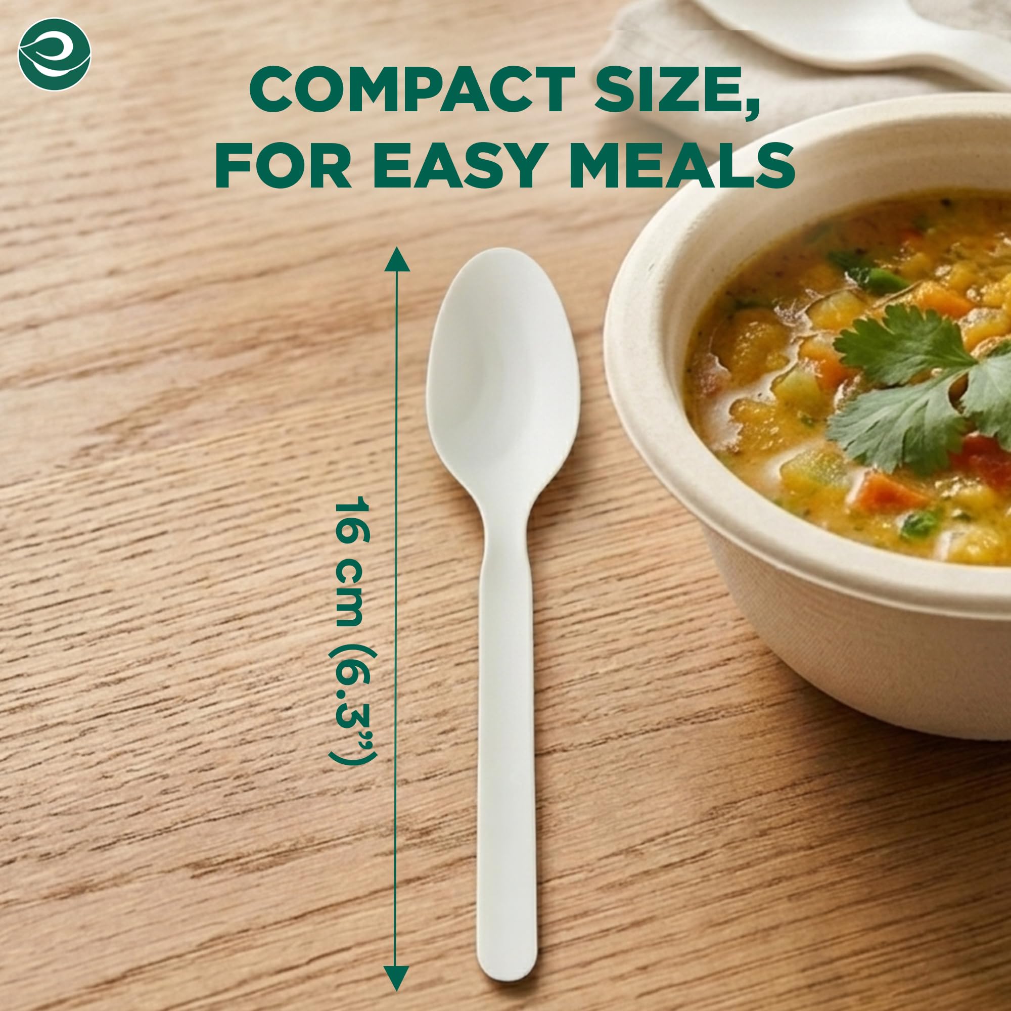 Eco-Friendly PLA Spoons - 24 Pack -2