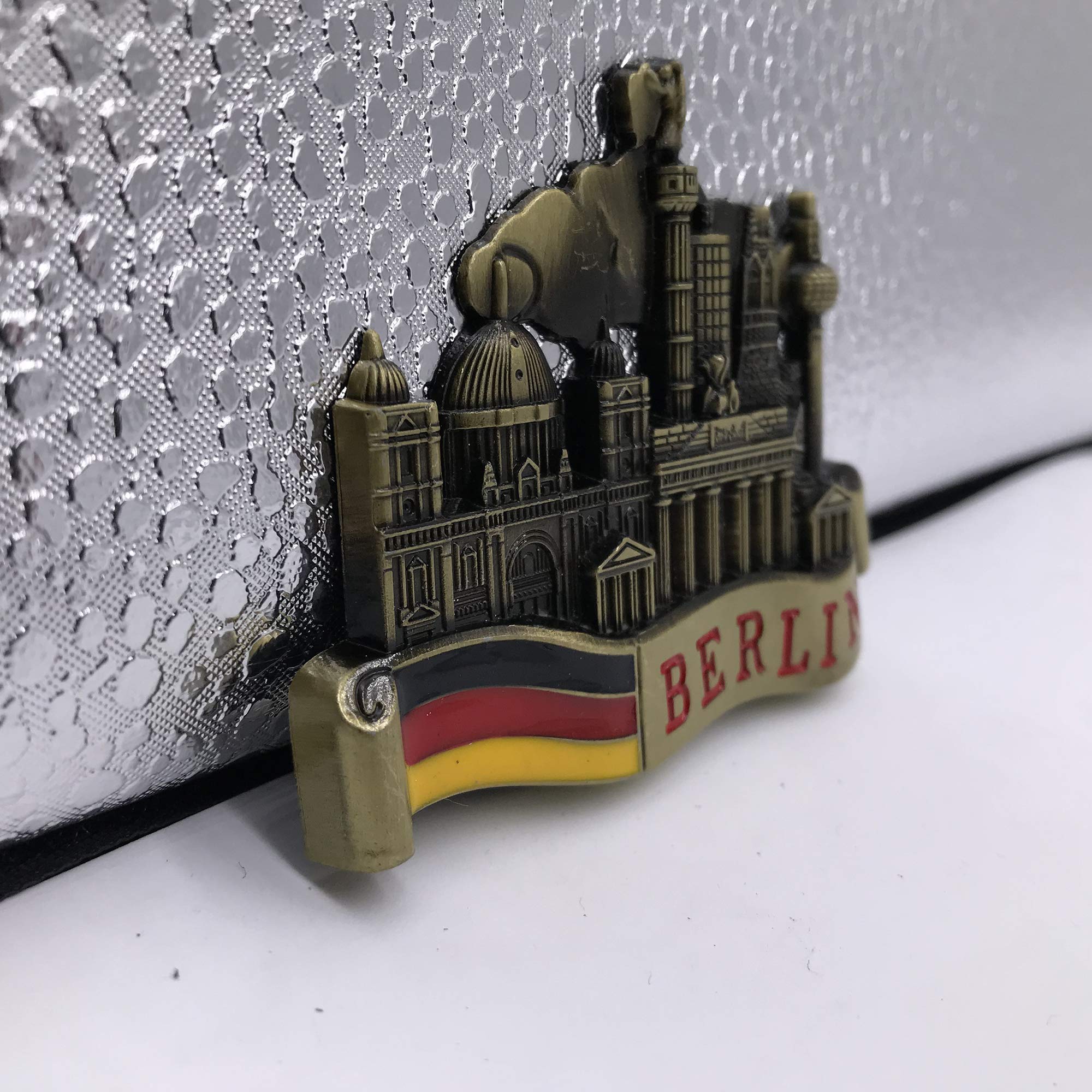 Magnete Frigorifero 3D Berlino Germania – Souvenir Turistico In Metallo Fatto A Mano, Regalo Viaggio