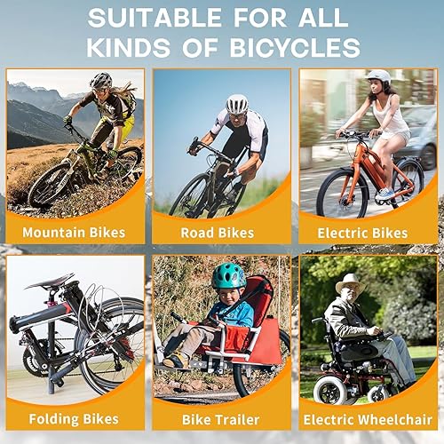 Miniatura 7 de PARKVISION Cámara de visión trasera de bicicleta con parasol, monitor HD 1080P de 4.3 pulgadas con atenuación automática, batería recargable de 8000