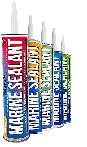Miniatura 8 de Sellador y adhesivo marino, calafateo impermeable de grado marino, sellador de agua de alta temperatura para barco, automóvil, RV, sin silicona, 1