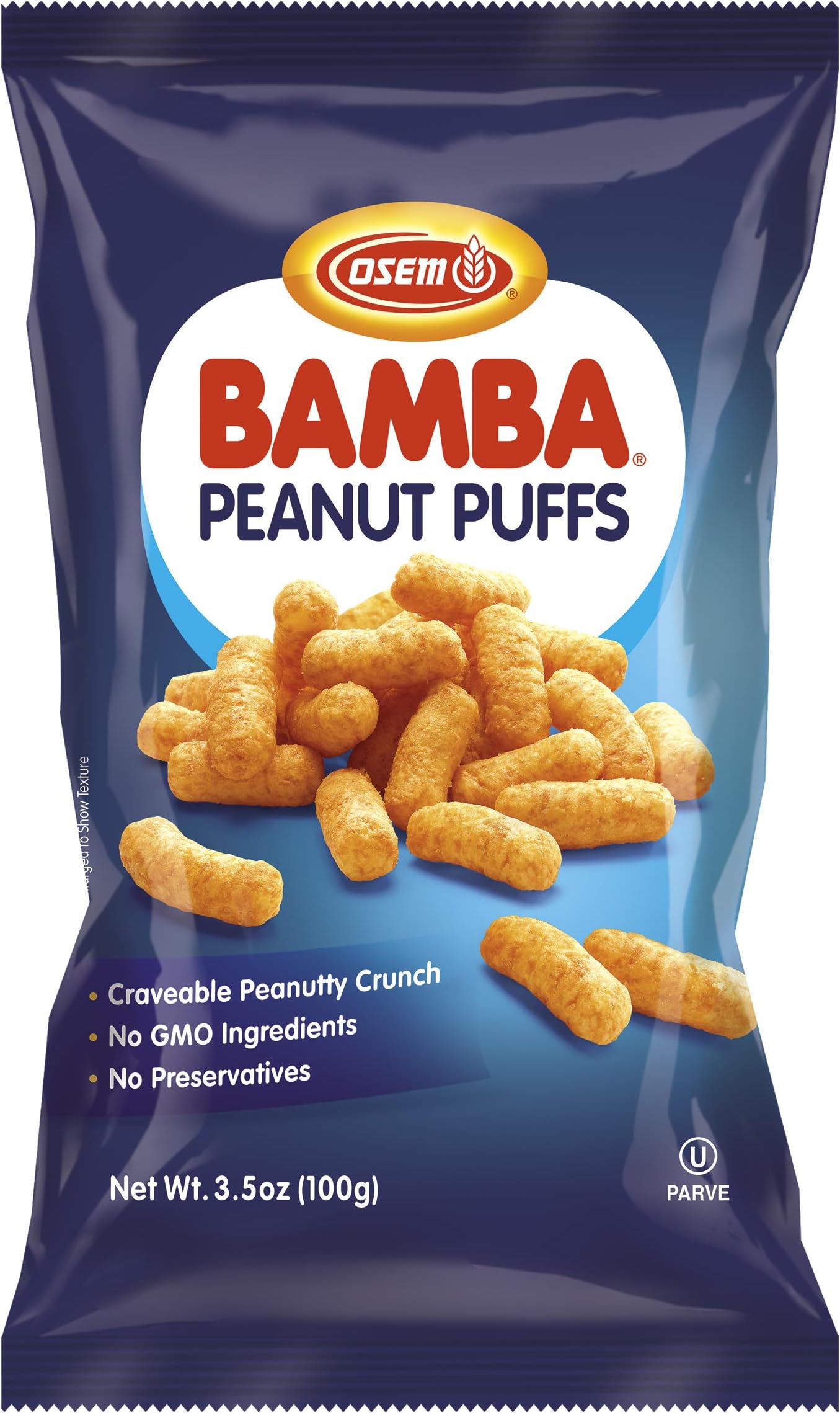 Osem Bamba Snack, Peanut,3.5 Ounce (Pack of 12)