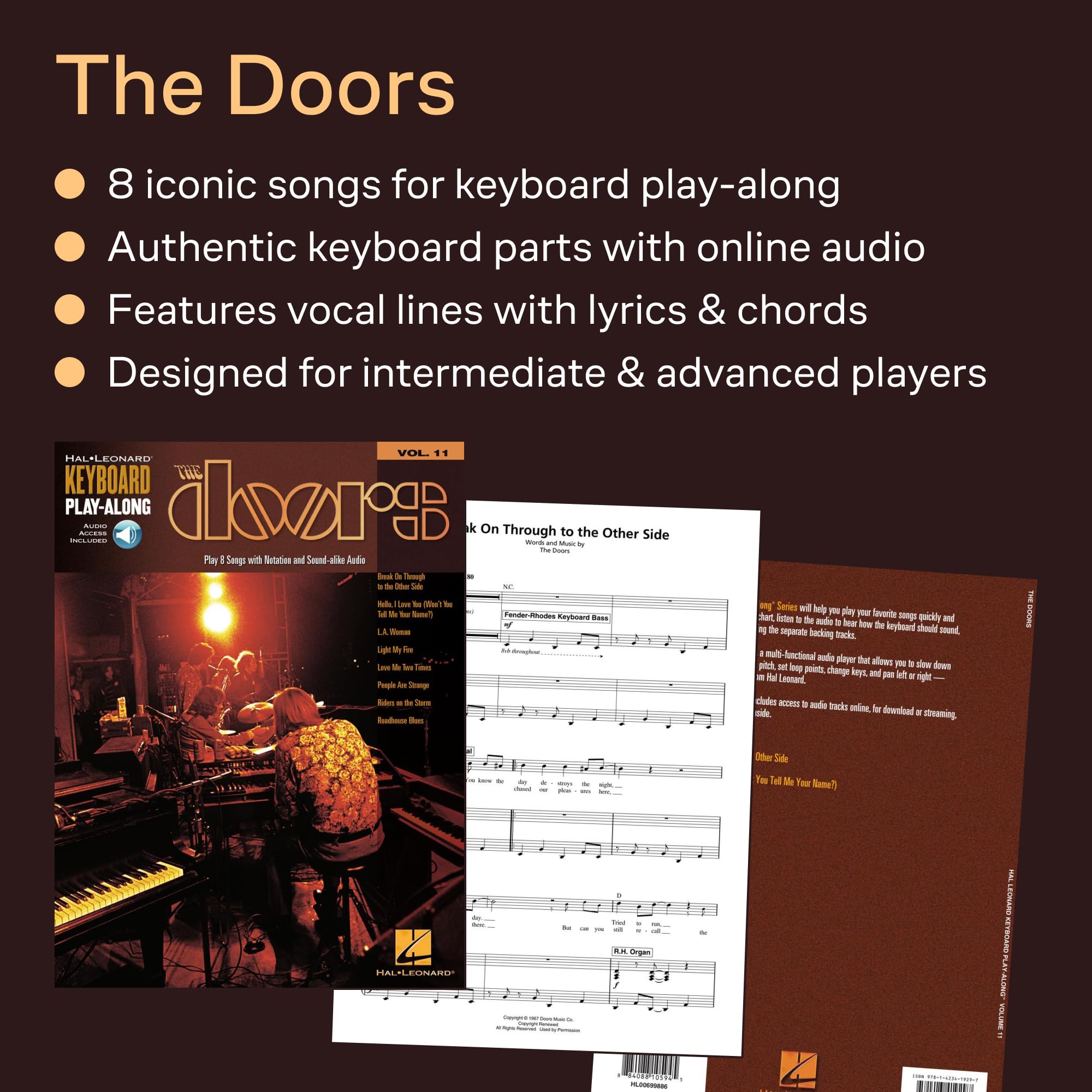The Doors: Keyboard Play-Along Volume 11 (Hal Leonard Keyboard Play-along)