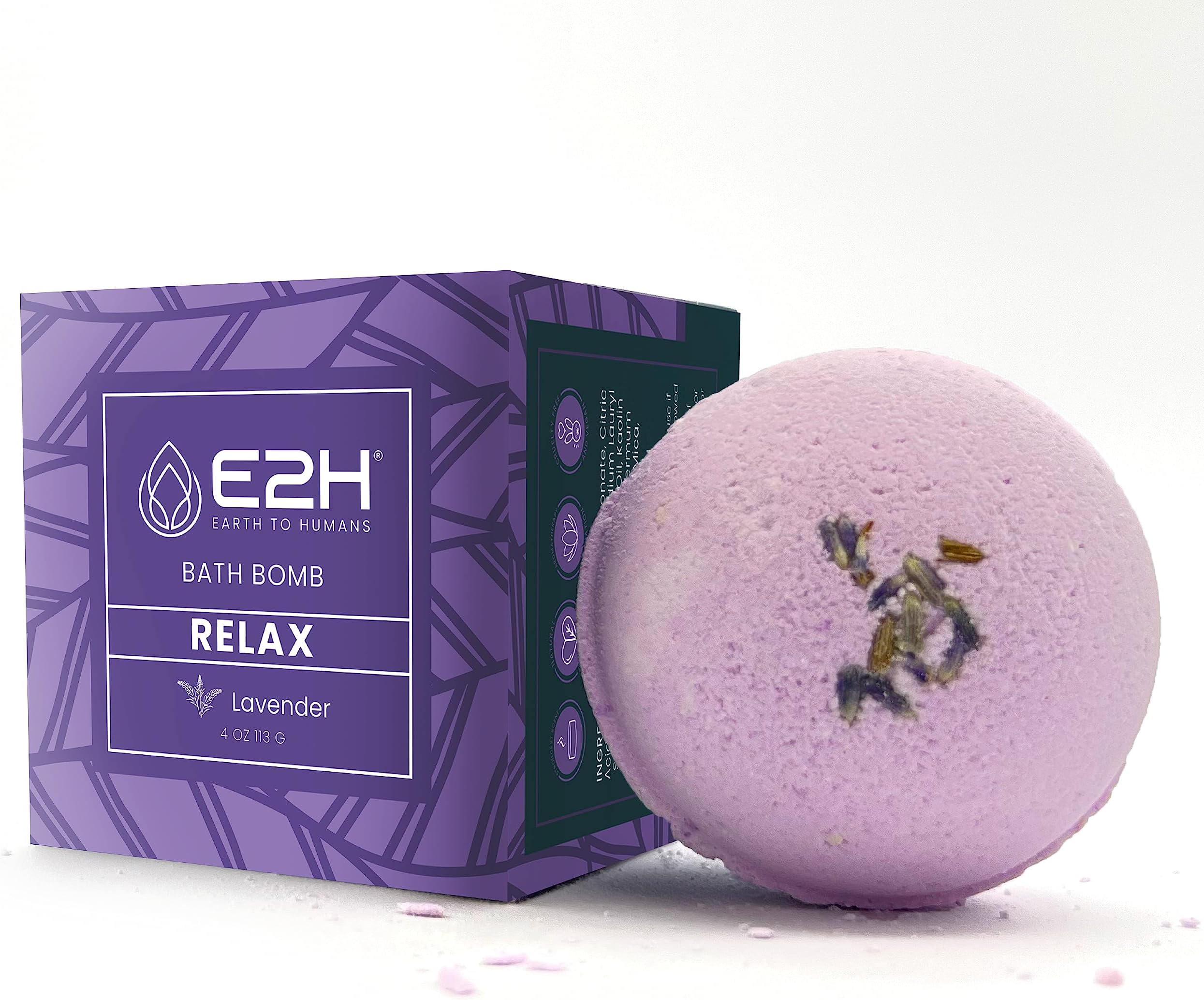 E2H Relax Bath Bomb - Lavender Scent