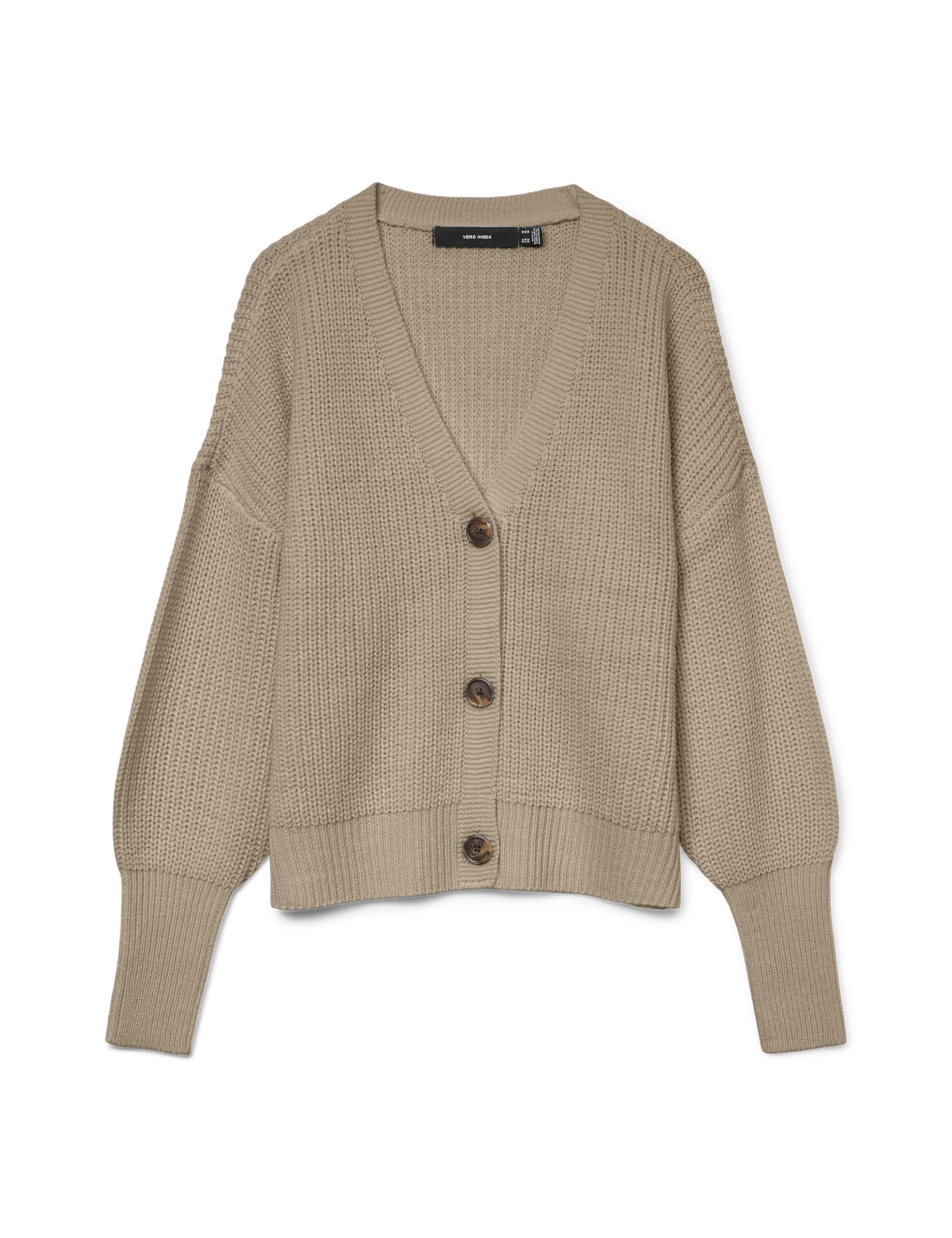 Vero Moda Women's Nomad Vmlea Ls V-Neck Cuff Noos Cardigan Sweater, M Uk