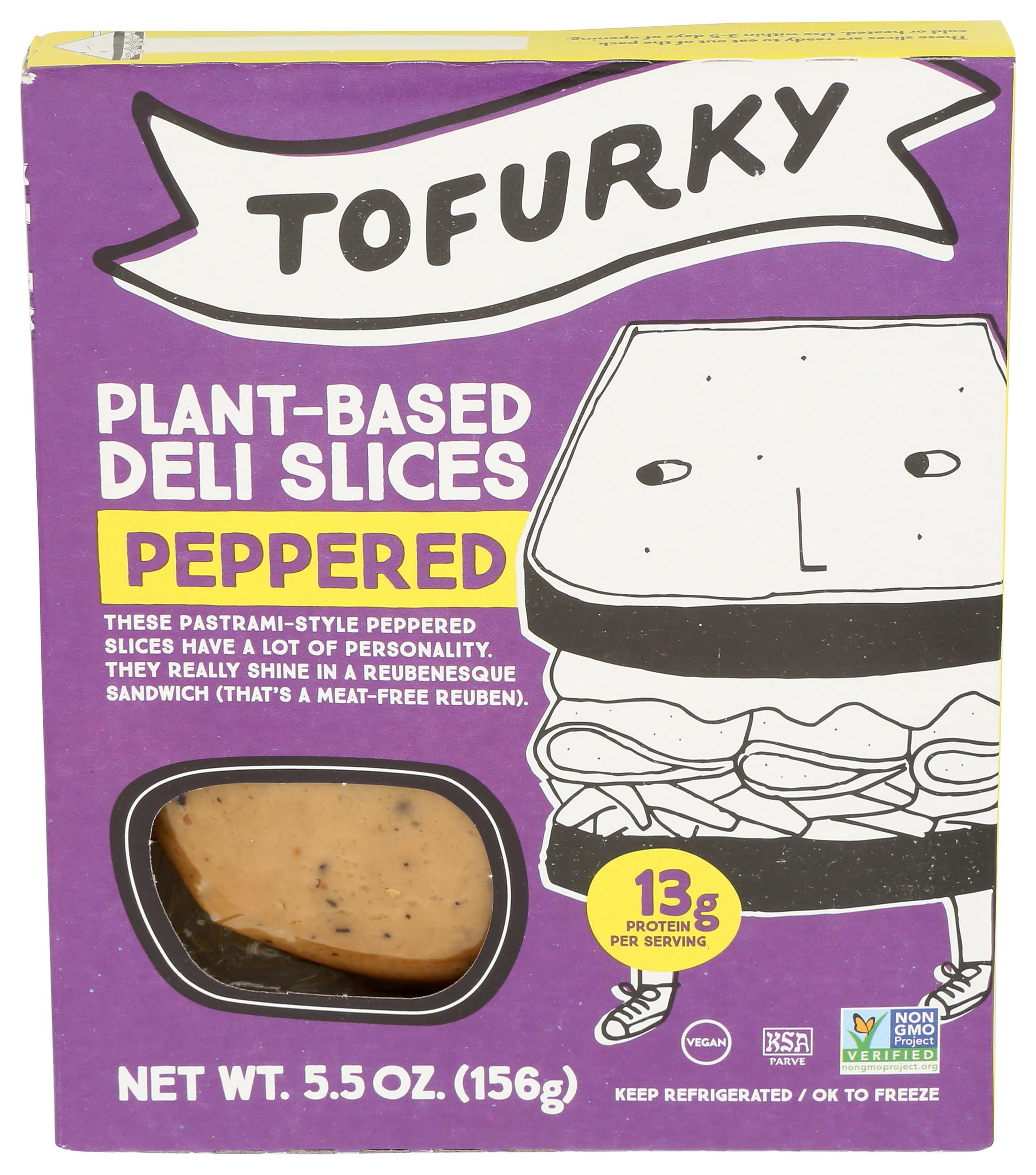 Tofurky, Deli Slices, Peppered, 5.5 oz