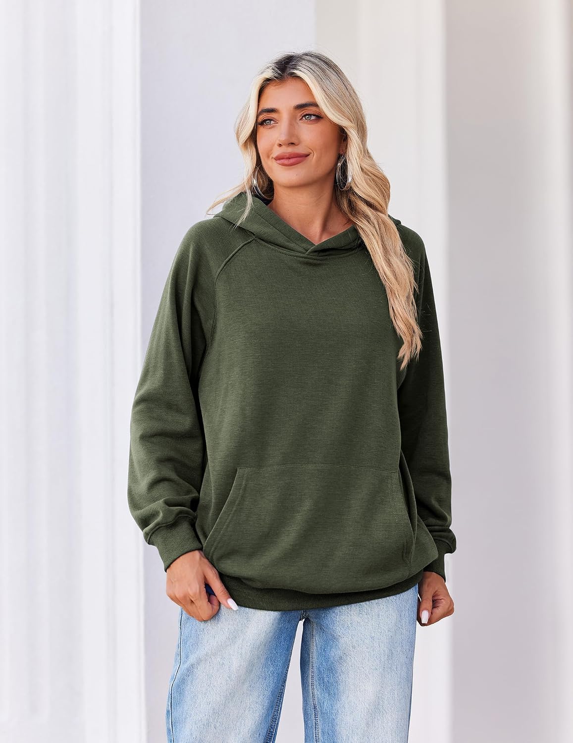 Zeagoo Womens Oversized Hoodies Pullover Fleece Hooded Sweatshirt Trendy image 2