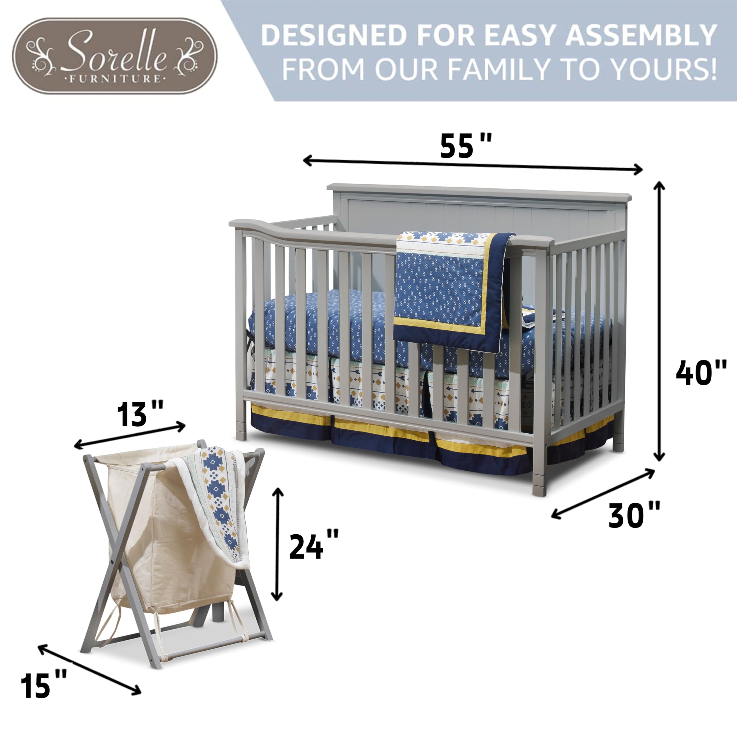 Sorelle Furniture Berkley Elite Piece Nursery Set With