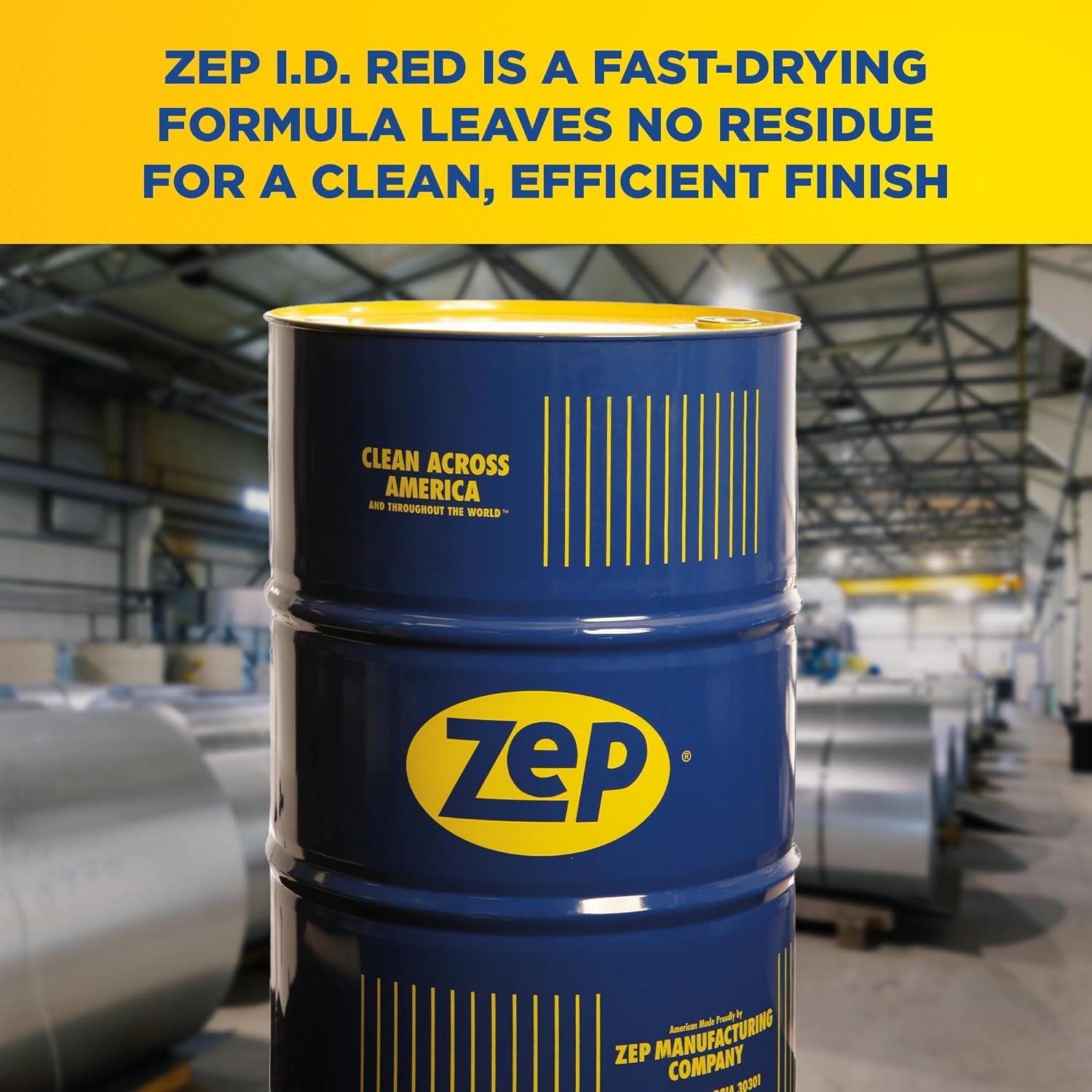 Zep I.D. Red Industrial Degreaser Liquid - 55 Gallon (1 Unit) 57085 - Designed for use when rapid evaporation and no residue are necessary