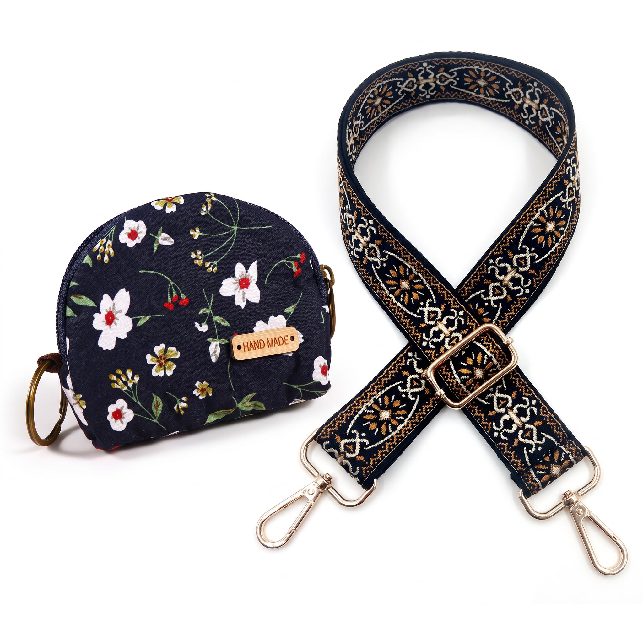 Purse Strap Replacement Crossbody with Coin Purse,Wide Shoulder Strap 2PCS