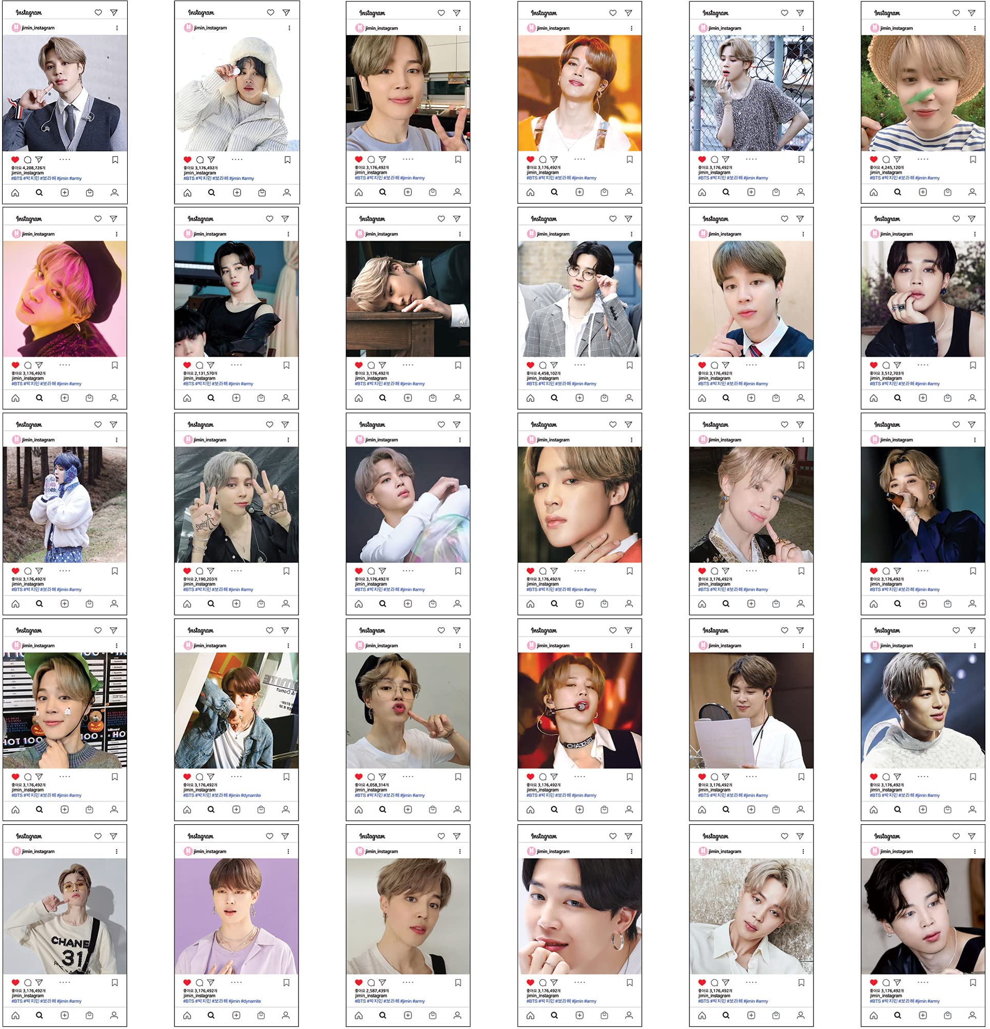 BTS JIMIN Special Photocard Set (60ea in box) (BTS-JIMIN) : Amazon