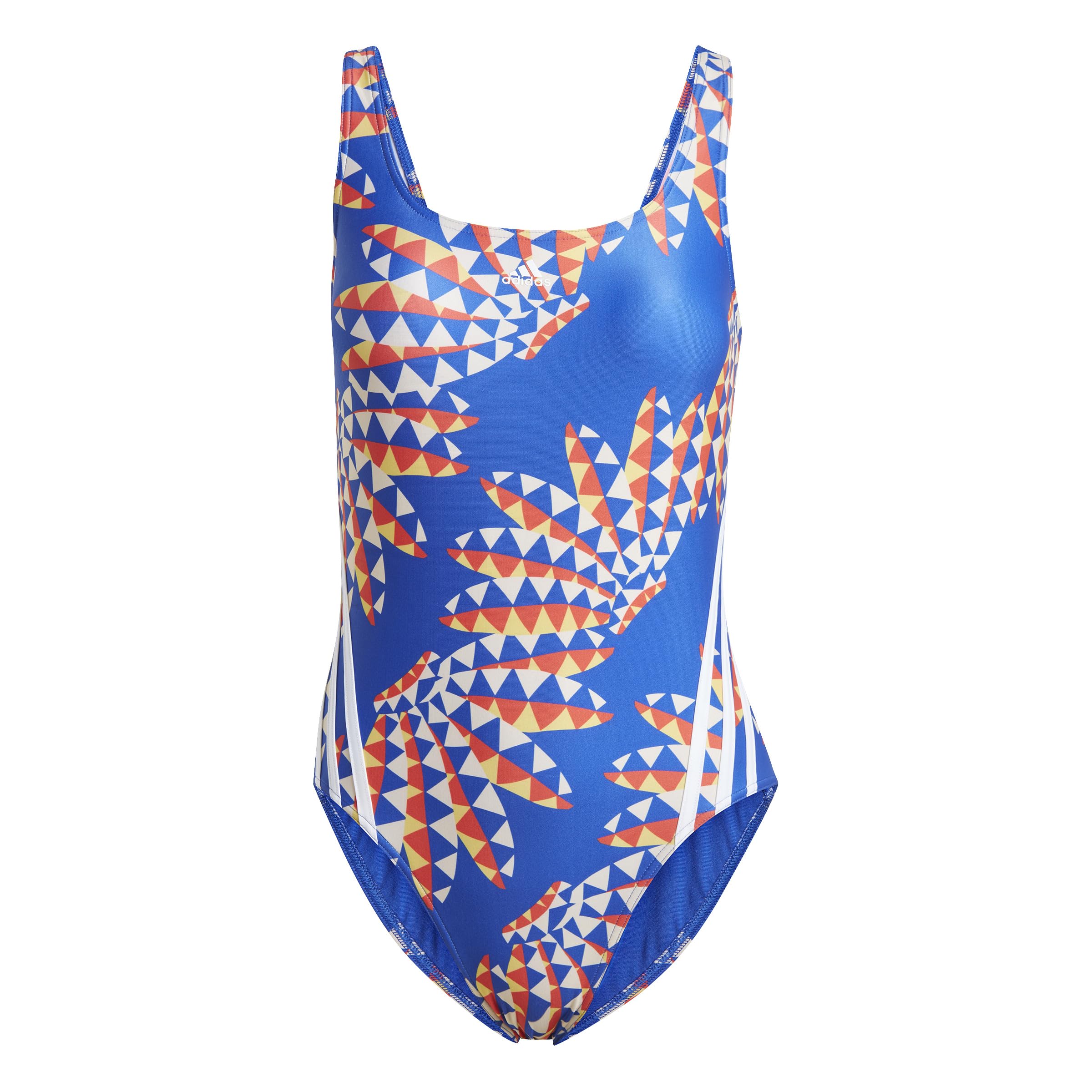 adidas Farm Rio 3-Stripes CLX Swimsuit - 38 - blue (Bold Blue/White)