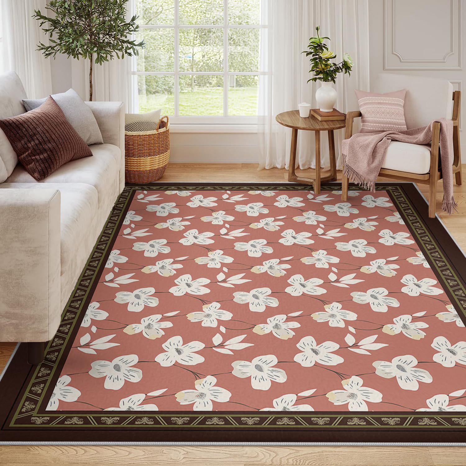 Tapis Lavable Salon 60x120 Tapis bohème Moderne
