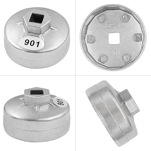 Miniatura 8 de Road Passion Llave de filtro de aceite 901 Cap 1/2 "Square Drive Filtro de aceite Herramientas Removel Filtro Llave Llave Herramienta de mano