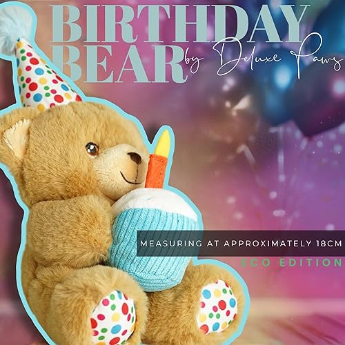 Miniatura 2 de Deluxe Paws Ocasiones especiales de felpa ecológica, 100% reciclado, feliz cumpleaños