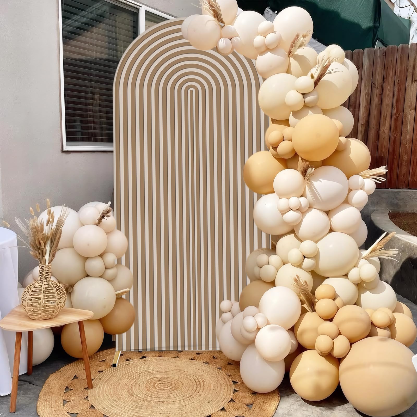 AIBIIN Achtergrond in boogvorm, rond, 2-zijdig, voor bruiloft, ceremonie, verjaardag, feest, babyshower, banket, decoratie, 8 x 1,8 m, violet AIBIIN Achtergrond in boogvorm, rond, 2-zijdig, voor bruiloft, ceremonie, verjaardag, feest, babyshower, banket, decoratie, 8 x 1,8 m, violet