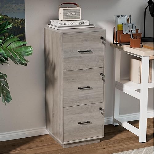 Miniatura 35 de VINGLI Archivador de 2 cajones con cerradura, archivadores rodantes para oficina en casa, soporte de impresora pequeño, organizador de archivos