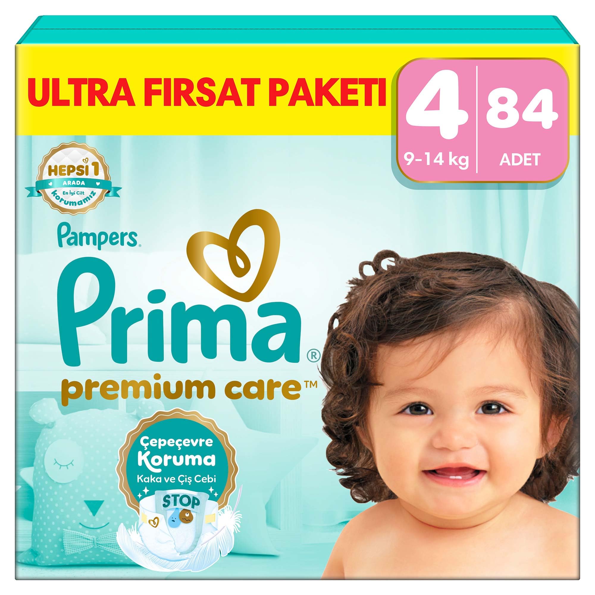 Prima Bebek Bezi Premium Care 4 Numara 84 Adet Ultra Fırsat Paketi