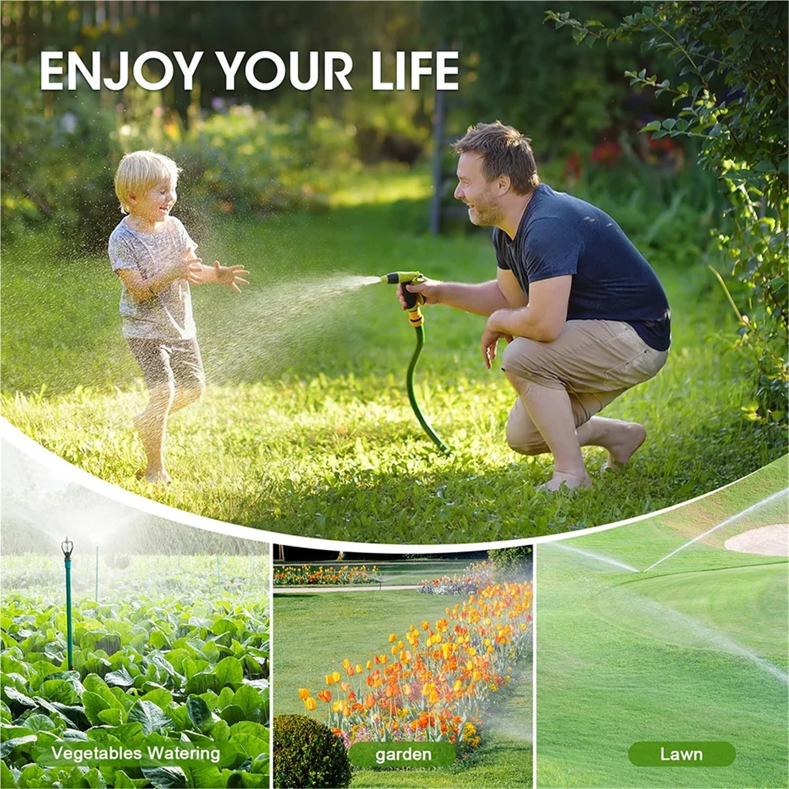 Timer acqua a 4 uscite Il più recente di irrigazione automatica da giardino a 4 zone Temporizzazione intelligente degli irrigatori for il controller di irrigazione del giardino