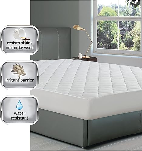 Miniatura 6 de All-In-One Almohadilla de colchón ajustable de bambú ultrasuave y resistente al agua, tamaño matrimonial