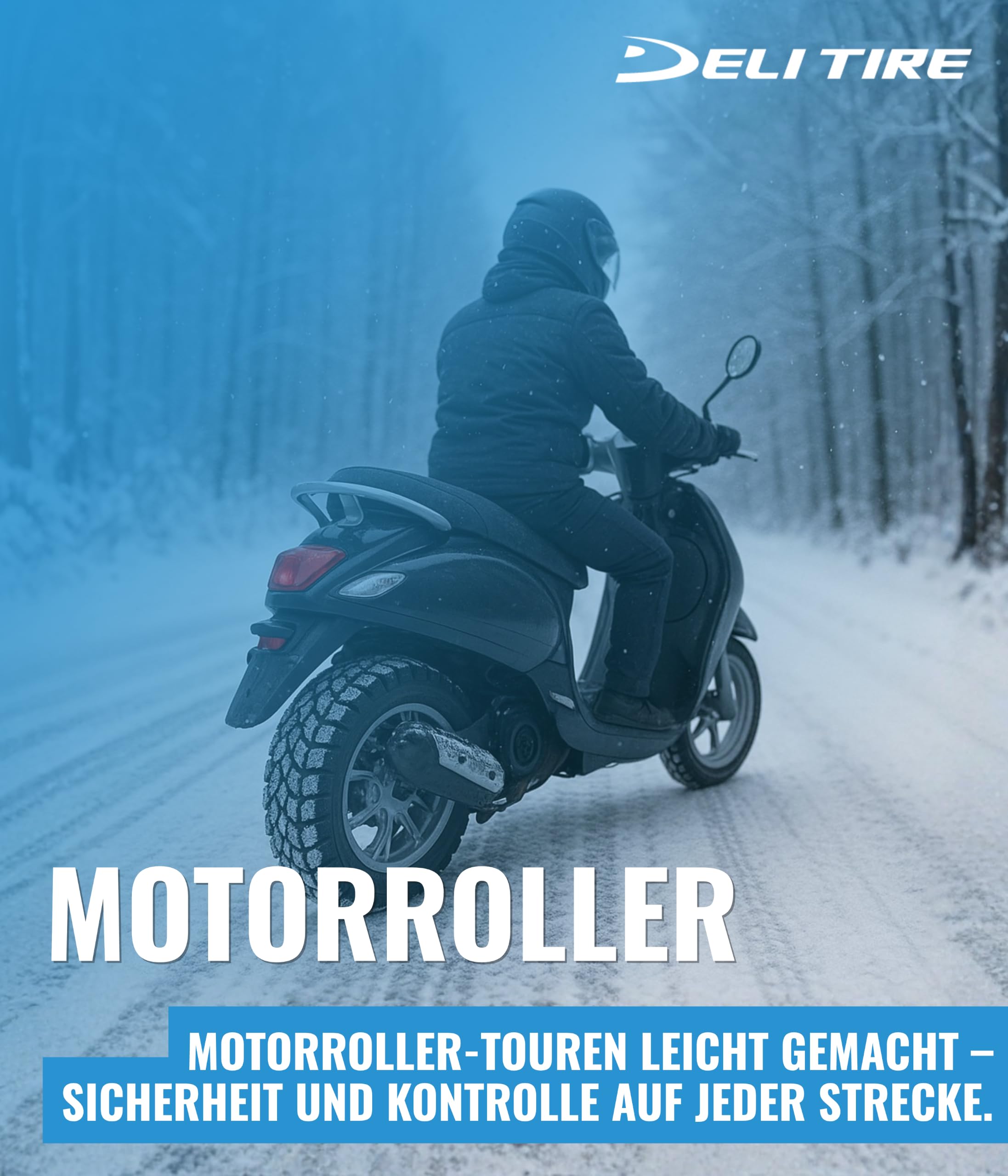 Motorroller Reifen 3.50-10 Winterreifen TL 51J SB-158 WINT BERG M+S