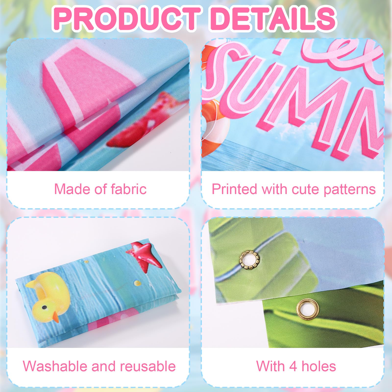 Lyreh Hello Summer Door Banner - Image 4