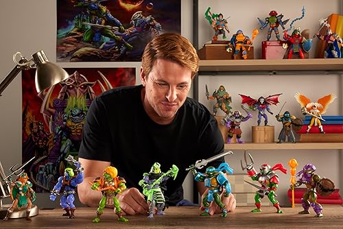 Miniatura 6 de Masters of the Universe Mattel Origins Turtles of Grayskull Figura de acción y accesorios, juguete coleccionable de esqueleto con 16 articulaciones,