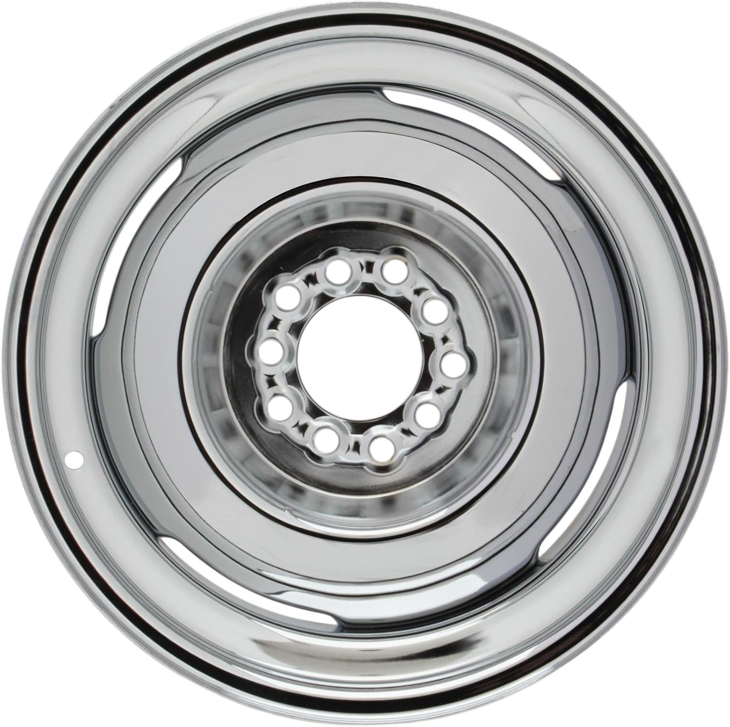 Vintage 16x4.5 Chrome Steel Wheel, 5 on 4.5/4.75, 2.75 BS