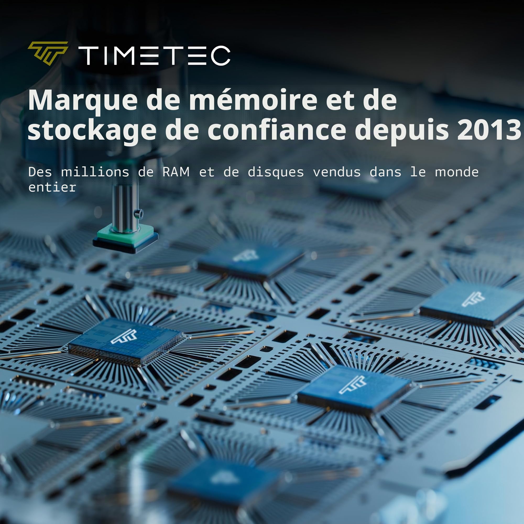 Timetec 512Go SSD NVMe PCIe Gen3x4 8 GB/s M.2 2280 3D NAND TLC 350 ToW Cache SLC Haute Performance Vitesse de Lecture/écriture jusqu'à 2000/1600 Mo/s Disque SSD Interne pour PC Portable et de Bureau