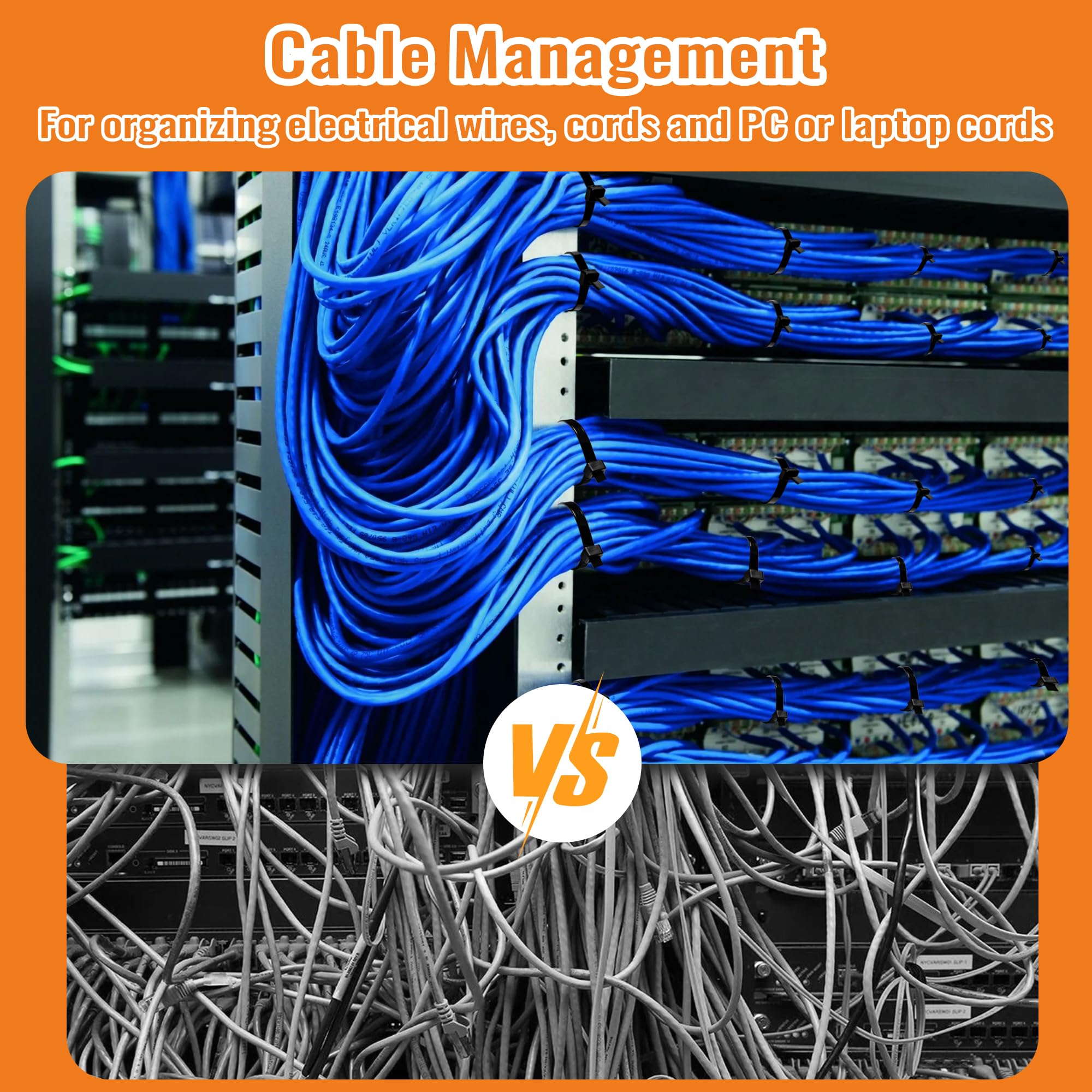 Set 100 Fascette Per Cavi Bianche - Lunghezza 100-500 Mm, UV Resistenti, Nylon, Isolatech - Foto 1