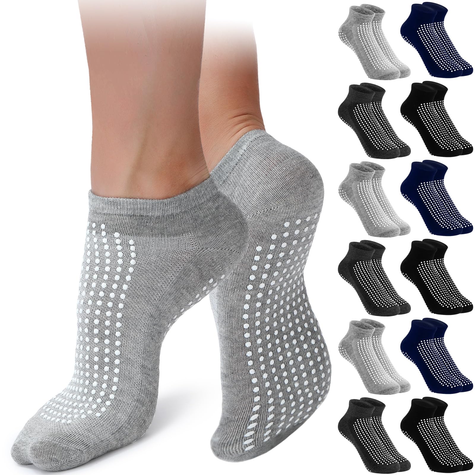 Cozypower 12 Pairs Double Sided Hospital Socks