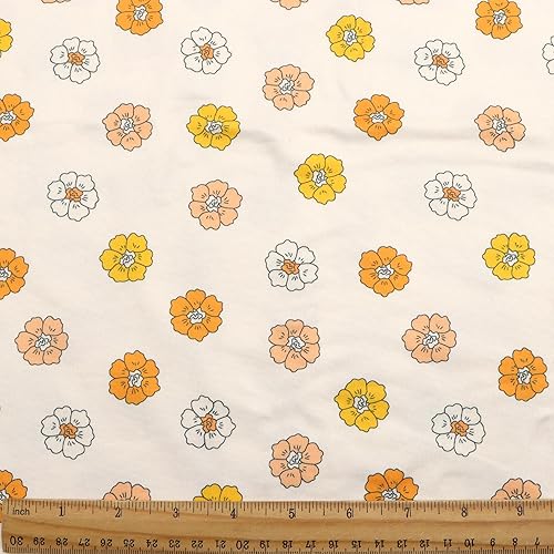 Miniatura 3 de David accessories The Yard - Tela de punto de poliéster de doble cepillado con patrón de impresión de 4 vías elástica de elastano para ropa y