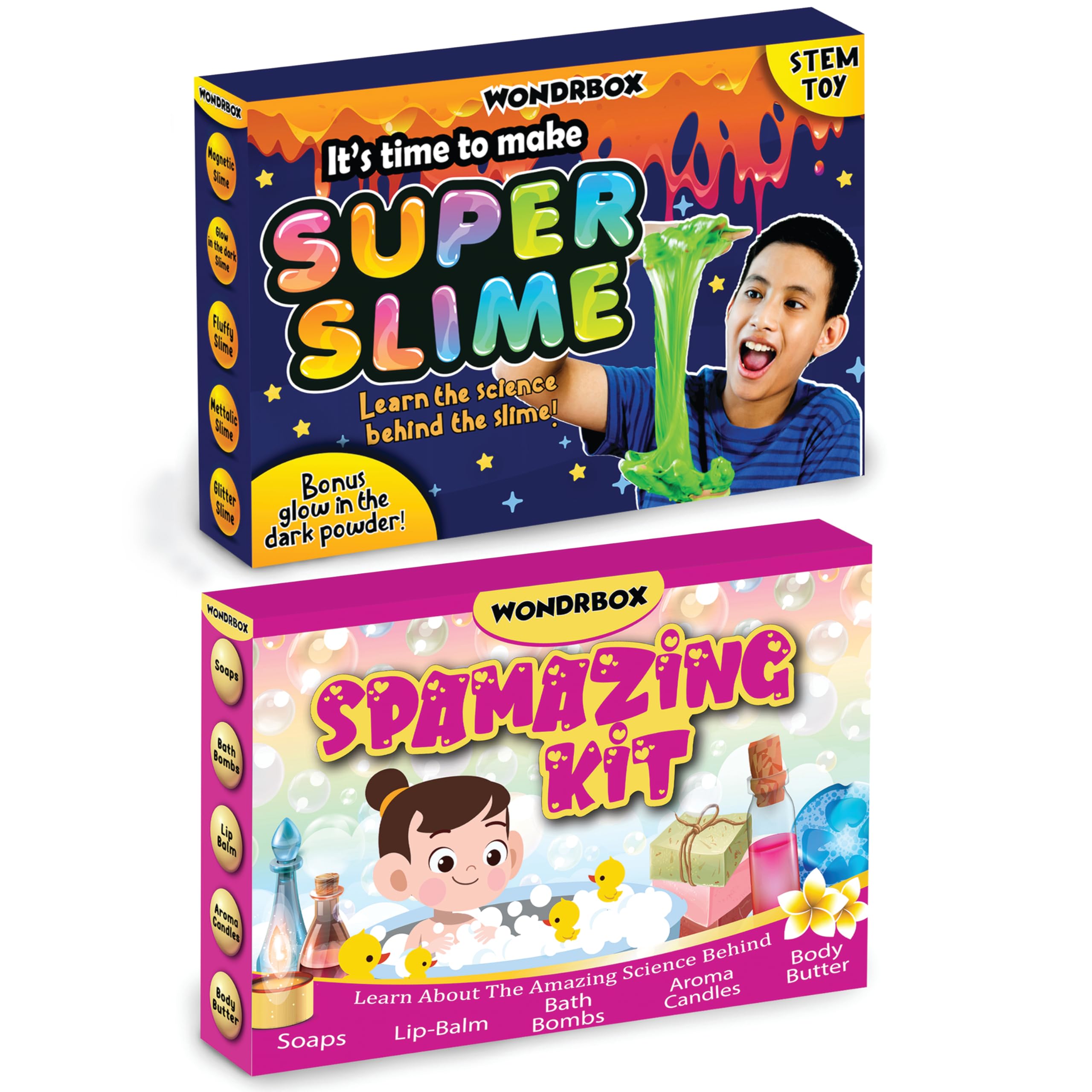 WONDRBOX Science Experiment Kit (Slime Kit + Spamaging Kit) (B0CSJVZQ3K) Amazon Price History, Amazon Price Tracker