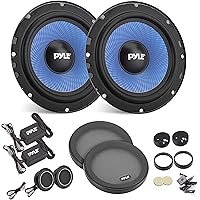 Pyle Casse Auto Sistema Altoparlanti Due Vie, Kit Componente da 16,5 Centimetri