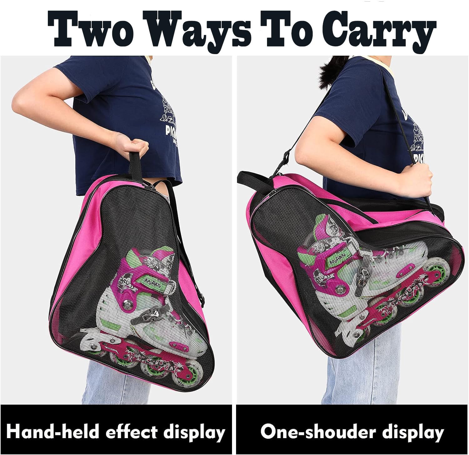 Sac à Glace Edea Kitten Pour Patins - Tissu épais, Fond Riveté, Design Chat Mignon