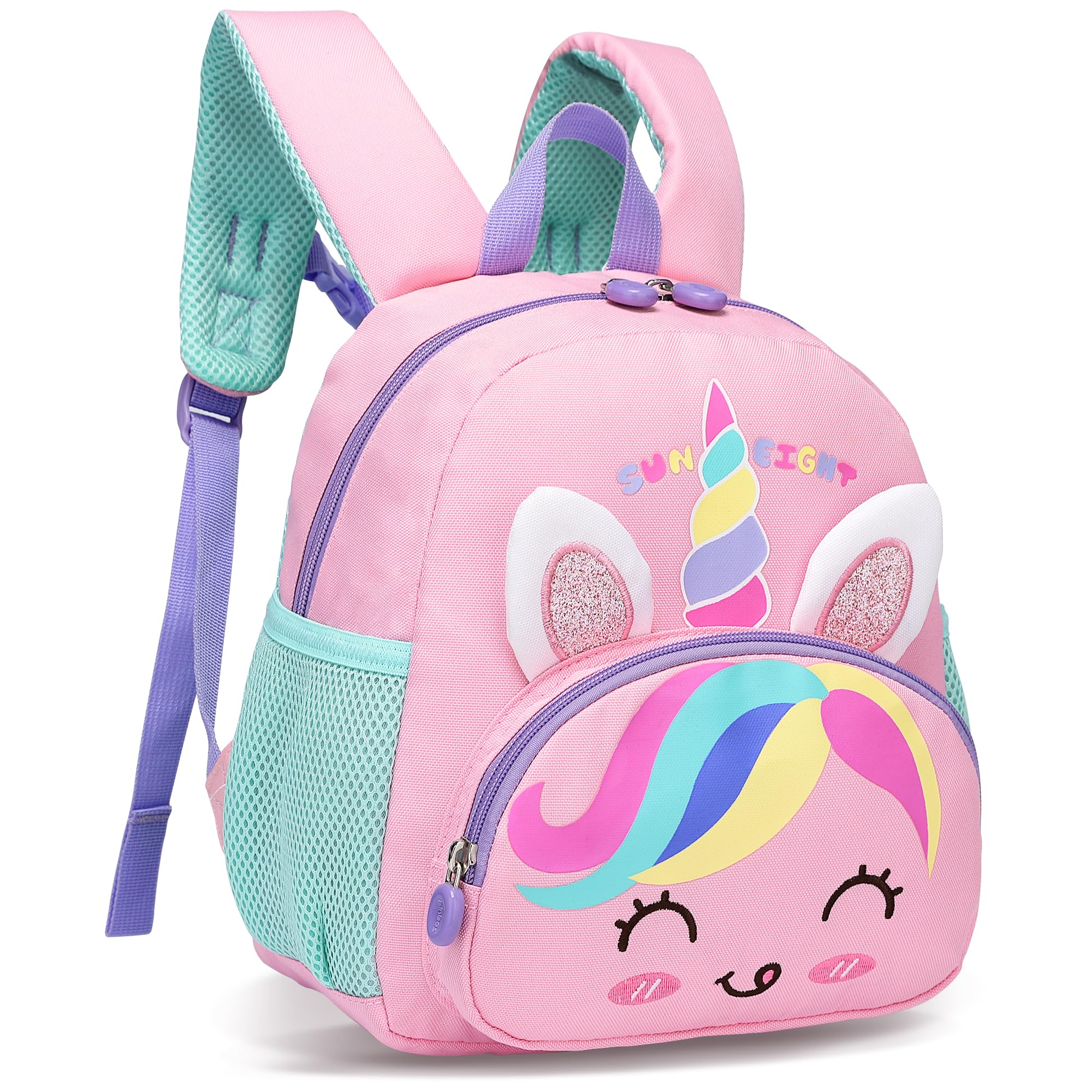Zaino Ecodudo Per Bambini Piccoli – Orso Panda Viola, 30x22x11 Cm, Leggero Con Cinghia Toracica