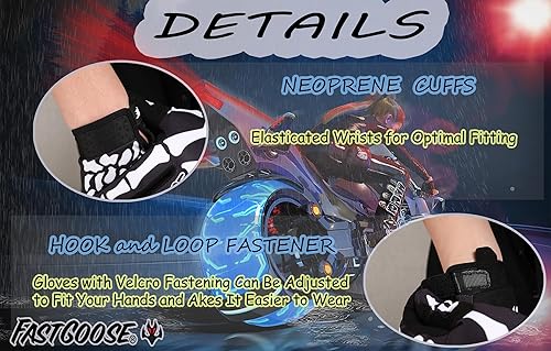 Miniatura 3 de Skeleton-Paw - Guantes de motocicleta para hombres y mujeres, guantes de ciclismo transpirables para ATV MTB Motocross Racing