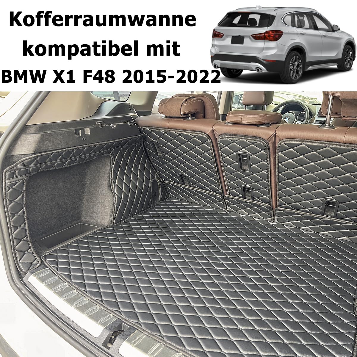 Kofferraumwanne kompatibel mit BMW X1 F48 2015-2022 (for BMW X1 F48 2015-2022)