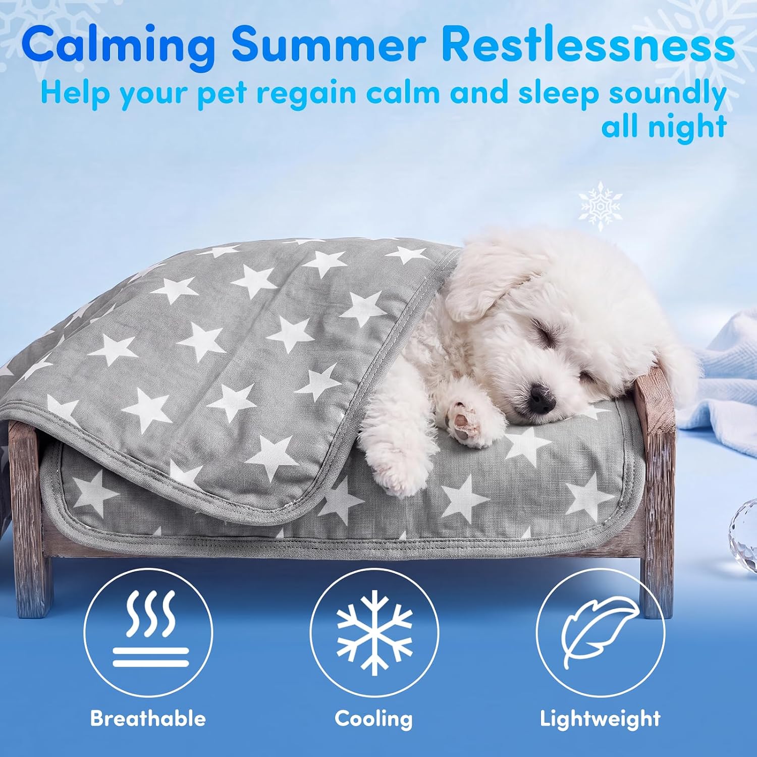 Flutesan Small Dog Cooling Blanket 30" x 20", Q-max>0.45 Cat Cooling Mat