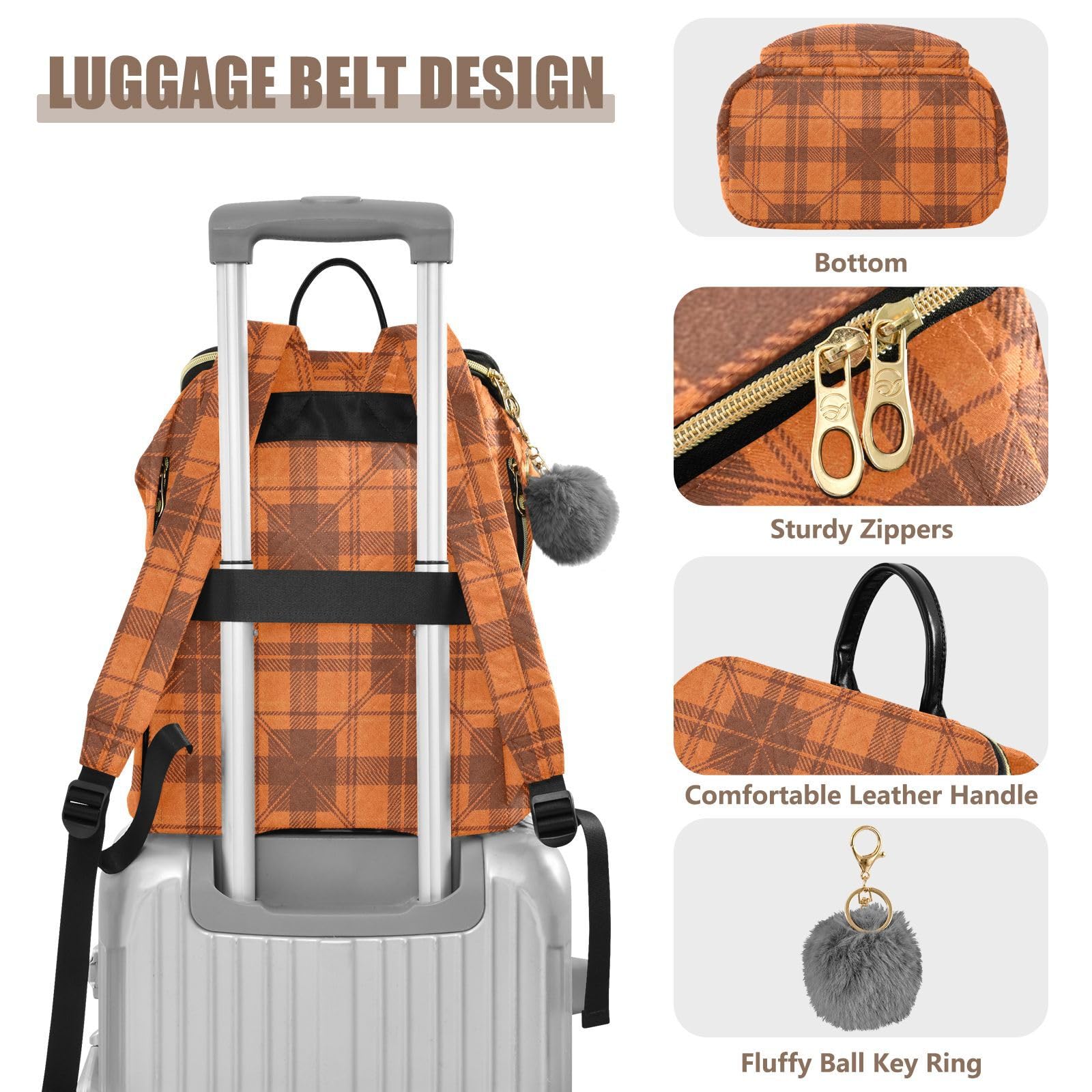 Zaino da donna 15L moda multifunzionale portatile zaino borsa
