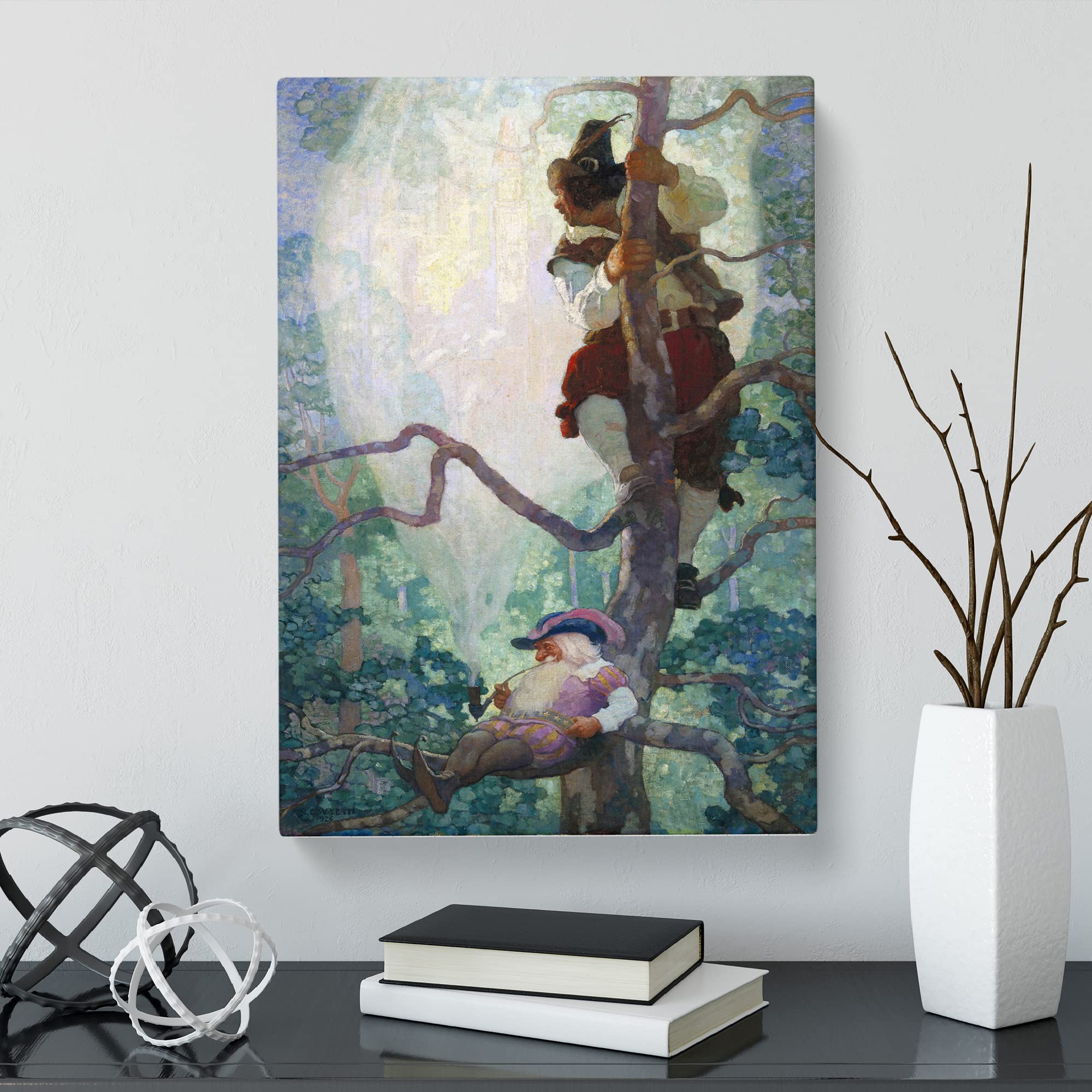 N. C. Wyeth Fantasy Canvas Print, Mixed, 25L x 50W cm - Image 2