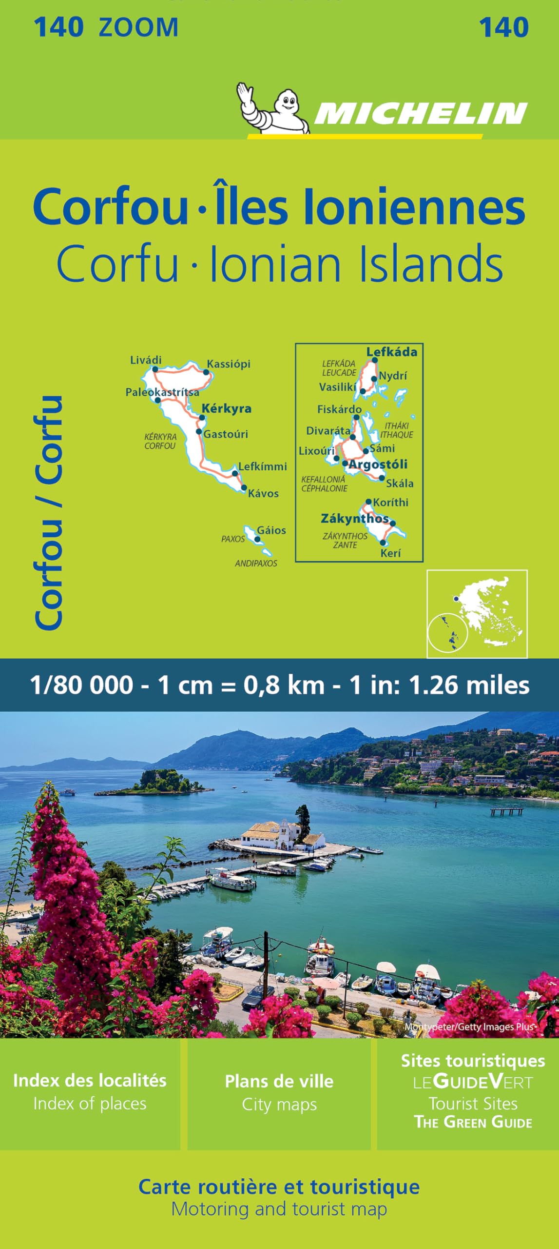 Corfu & the Ionian Islands - Michelin Zoom Map 140: Maps