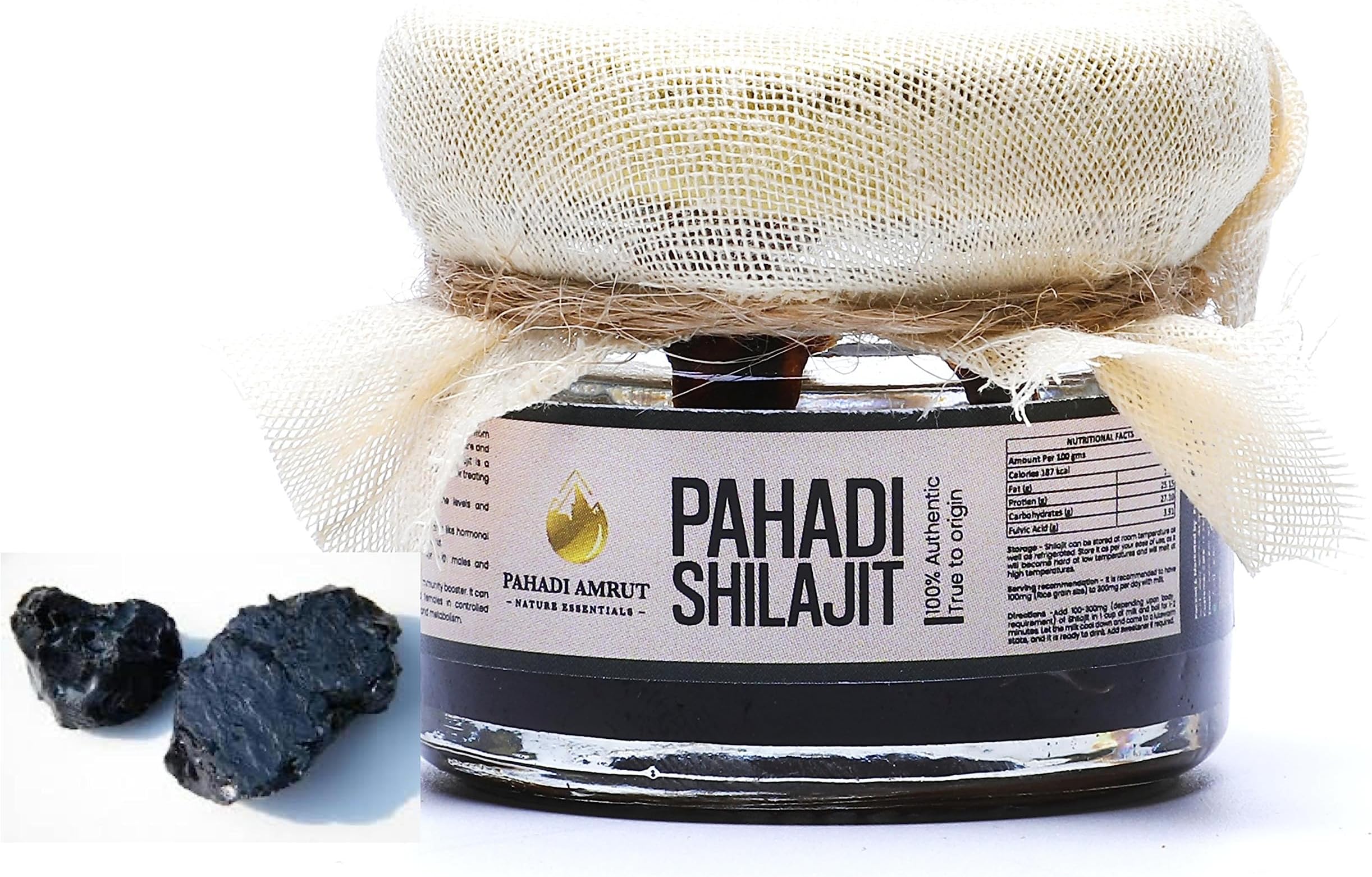 Shilajit 10g | 100% Natural Himalayan Shilajit I Pure Shiliajit | Original Pahadi Shilajit for Energy & Wellness