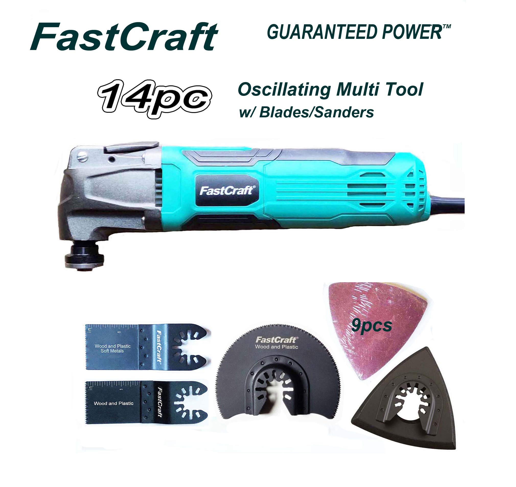 Oscillating Tool Kit, FastCraft 14pc 