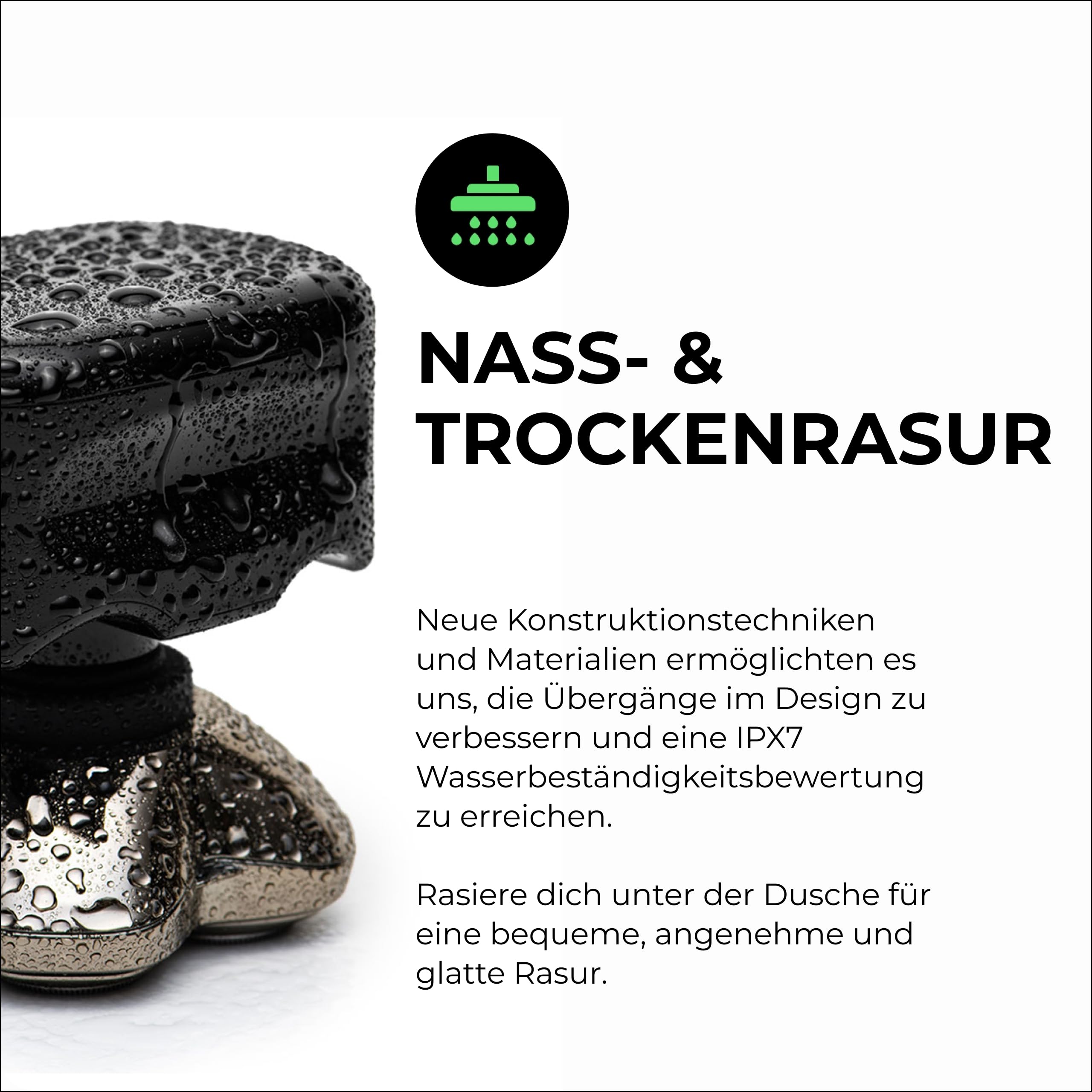 Skull Shaver Pitbull Gold Pro GX5 - Kopf- und Gesichtsrasierer - Kabellos, Nass- & Trockenrasur, Wasserfest, Reisetauglich - Forte Pro Klinge