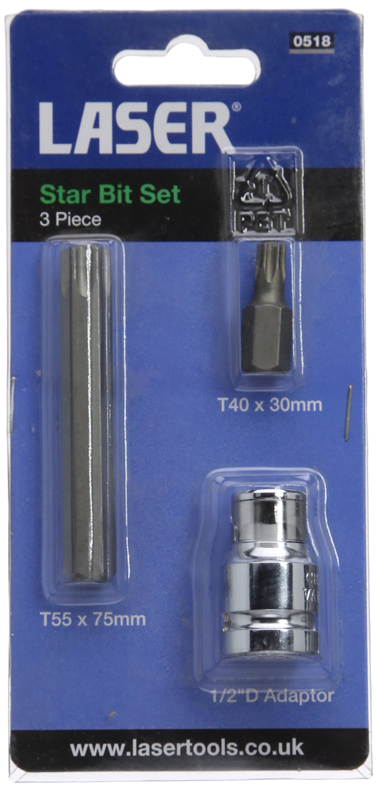 Laser 0518 Star Bit Set 3pc